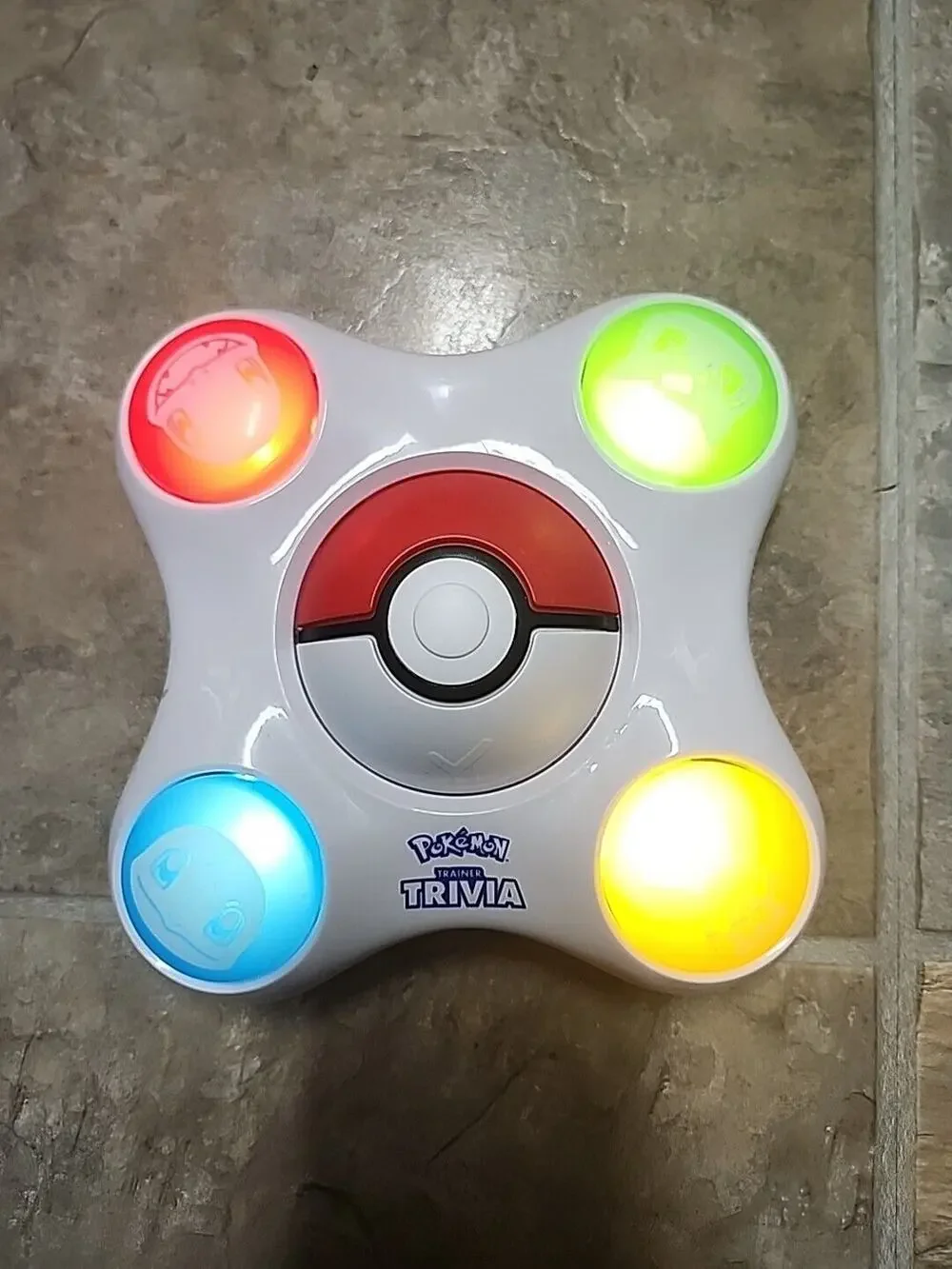 Pokemon Trainer Handheld Trivia Game Electronic 1000 Questions Kids Toy Tested